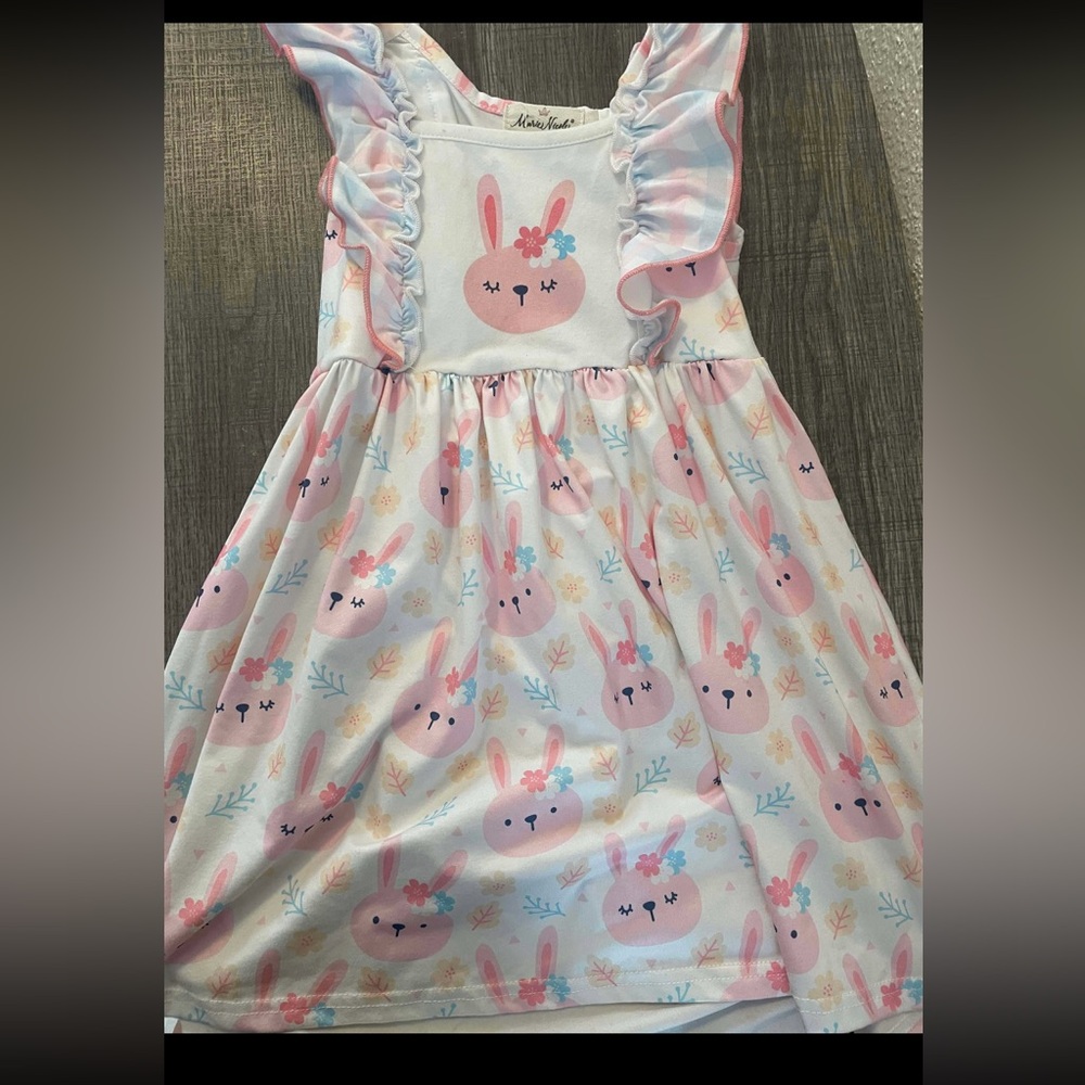 Adorable Bunny Print Dress